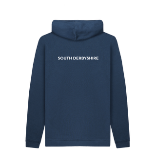 Navy Printed Hoody Back